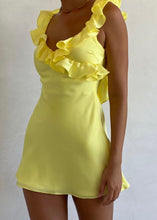 Load image into Gallery viewer, Tink Buttercup Satin Ruffle Mini
