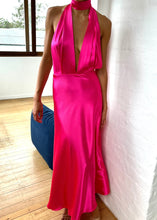 Load image into Gallery viewer, Hot Pink Halter Maxi
